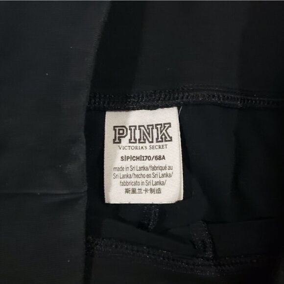 Pink mesh inset black leggings small - Picture 6 of 10